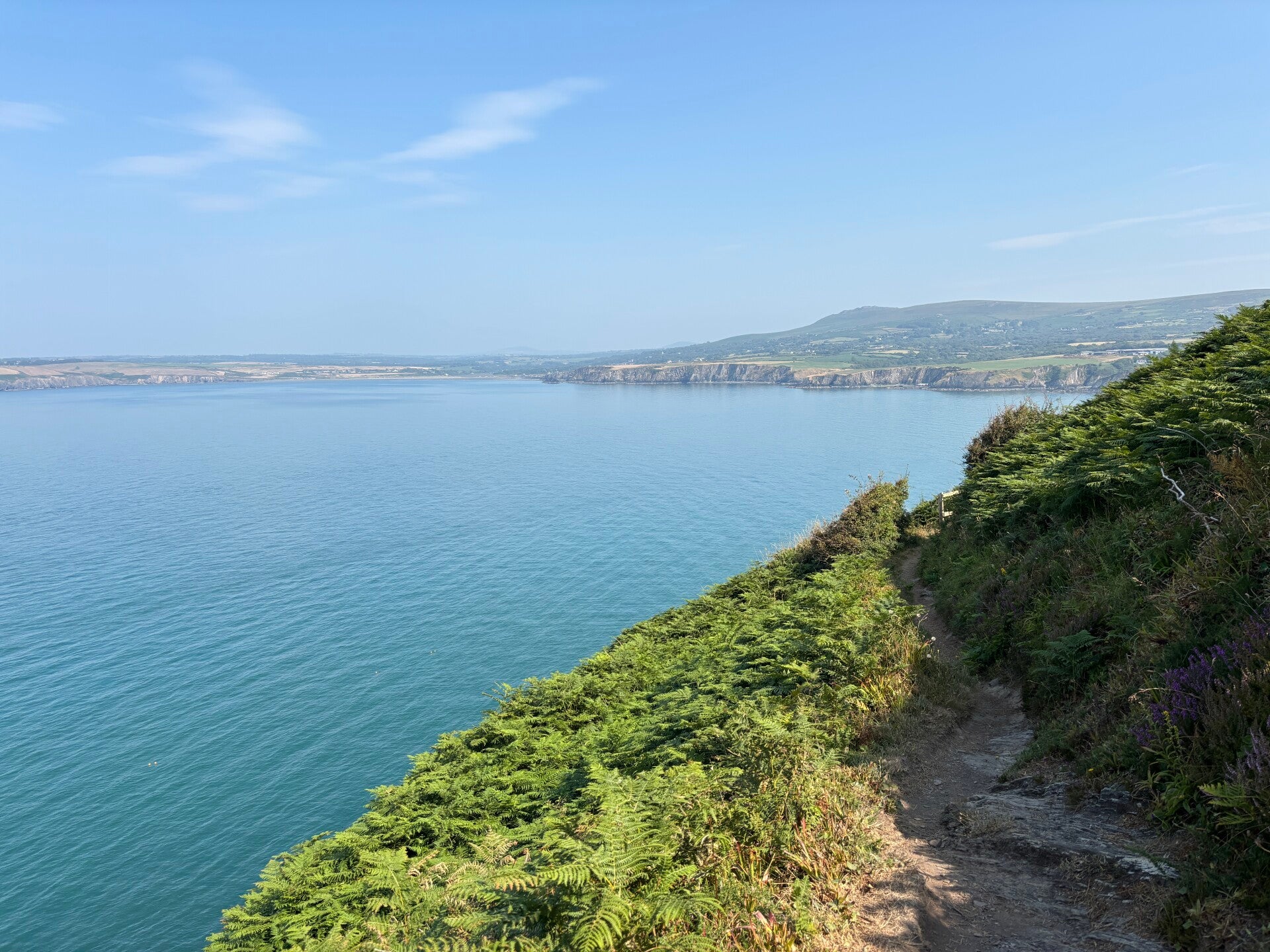 Views across Newport Bay near Cwm-yr-Eglwys