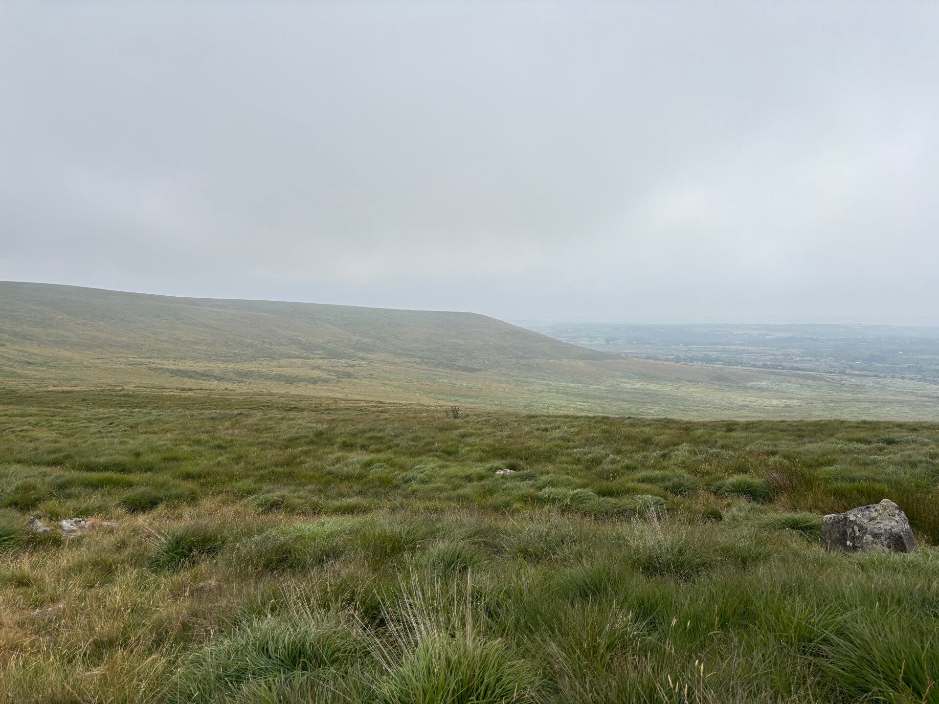Misty view towards Newport-Preseli Hills