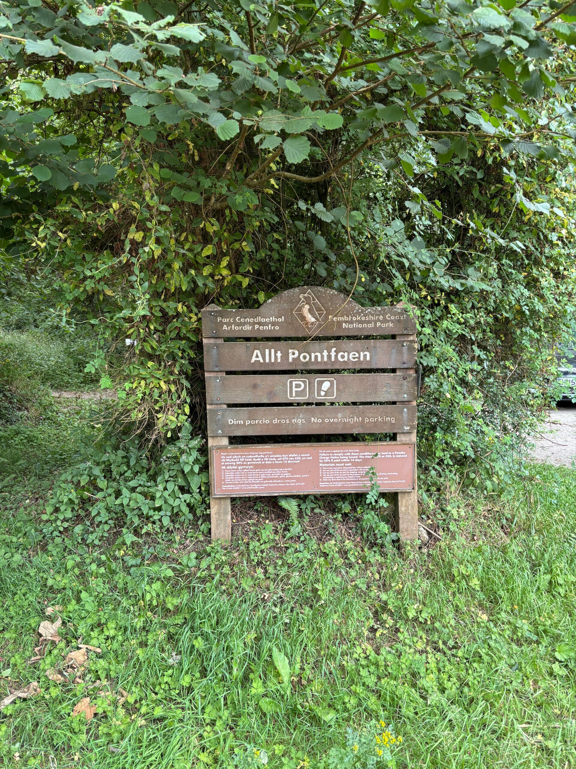 Allt Pontfaen Car Park