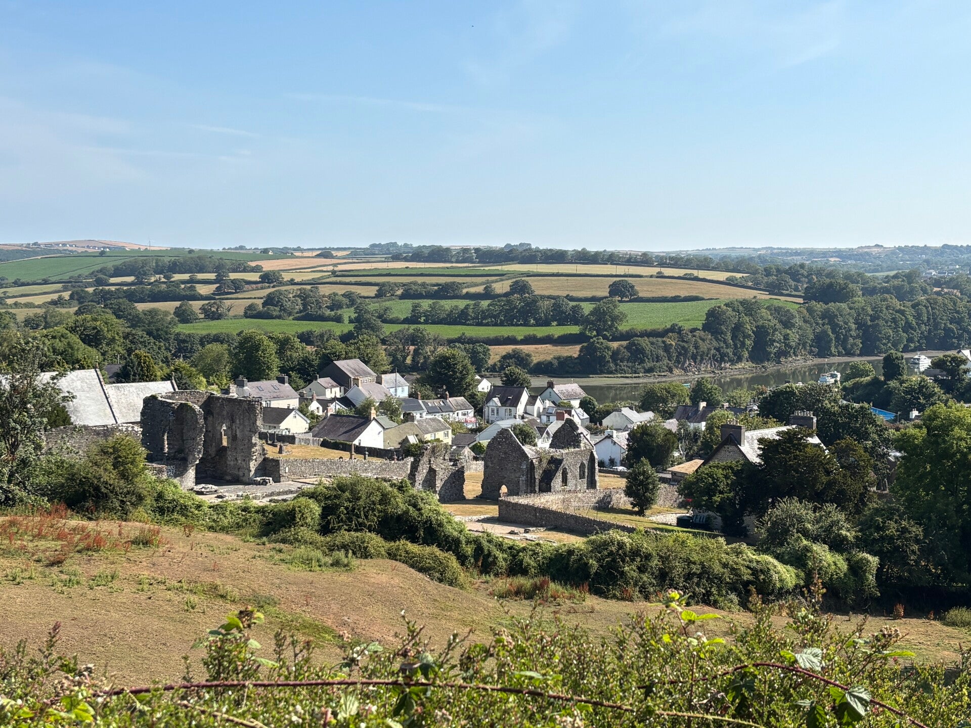 St Dogmaels Abbey and the River Teifi