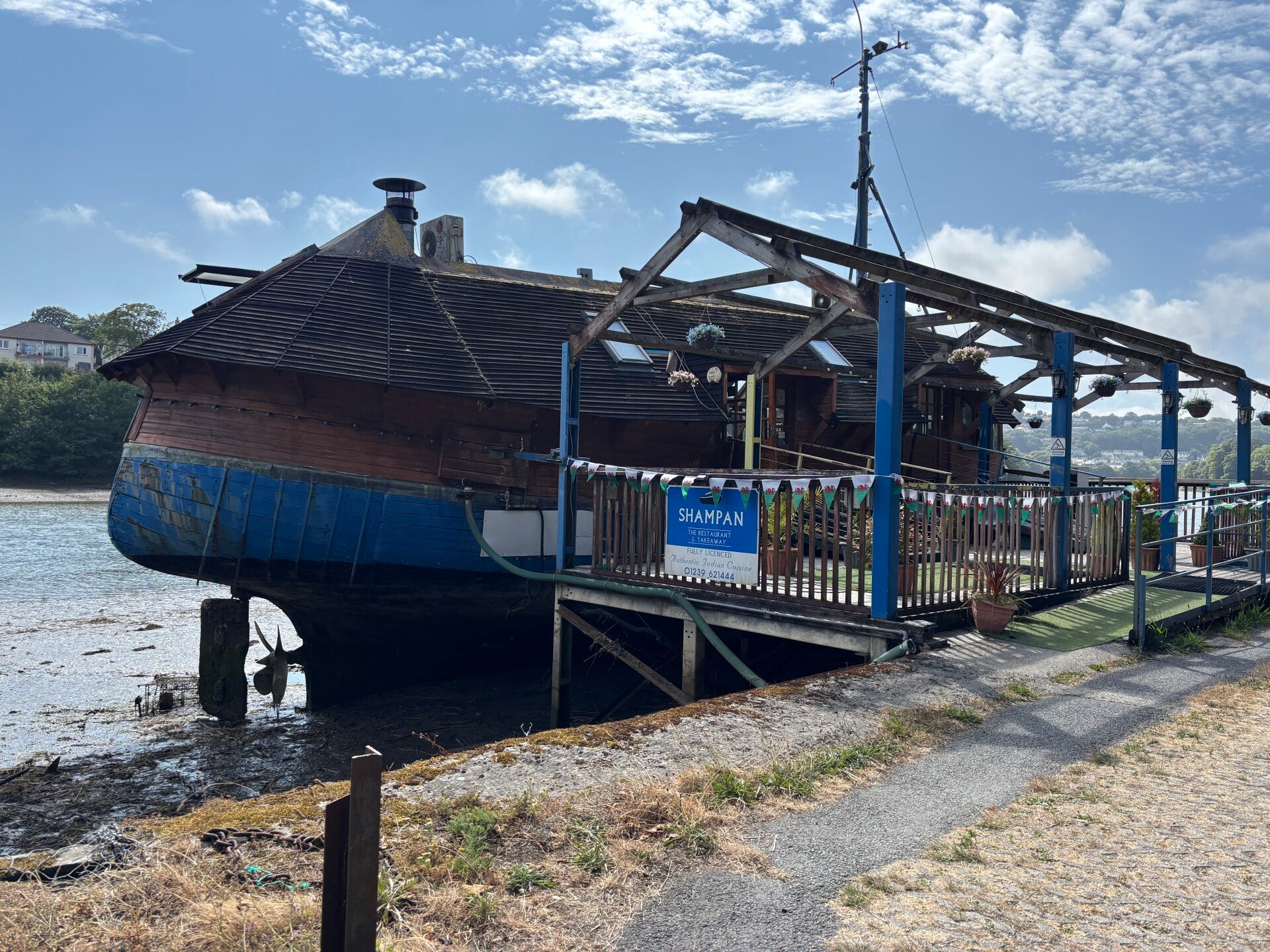 Floating Restaurant on the River Teifi at Cardigan