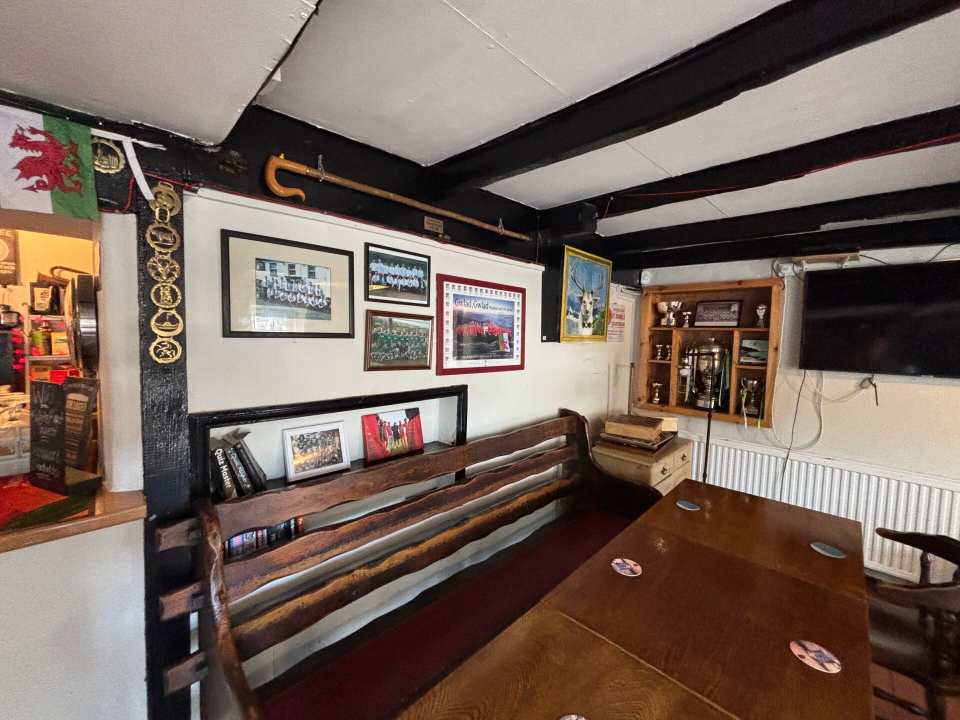 Village memorabilia at the White Hart-St Dogmaels