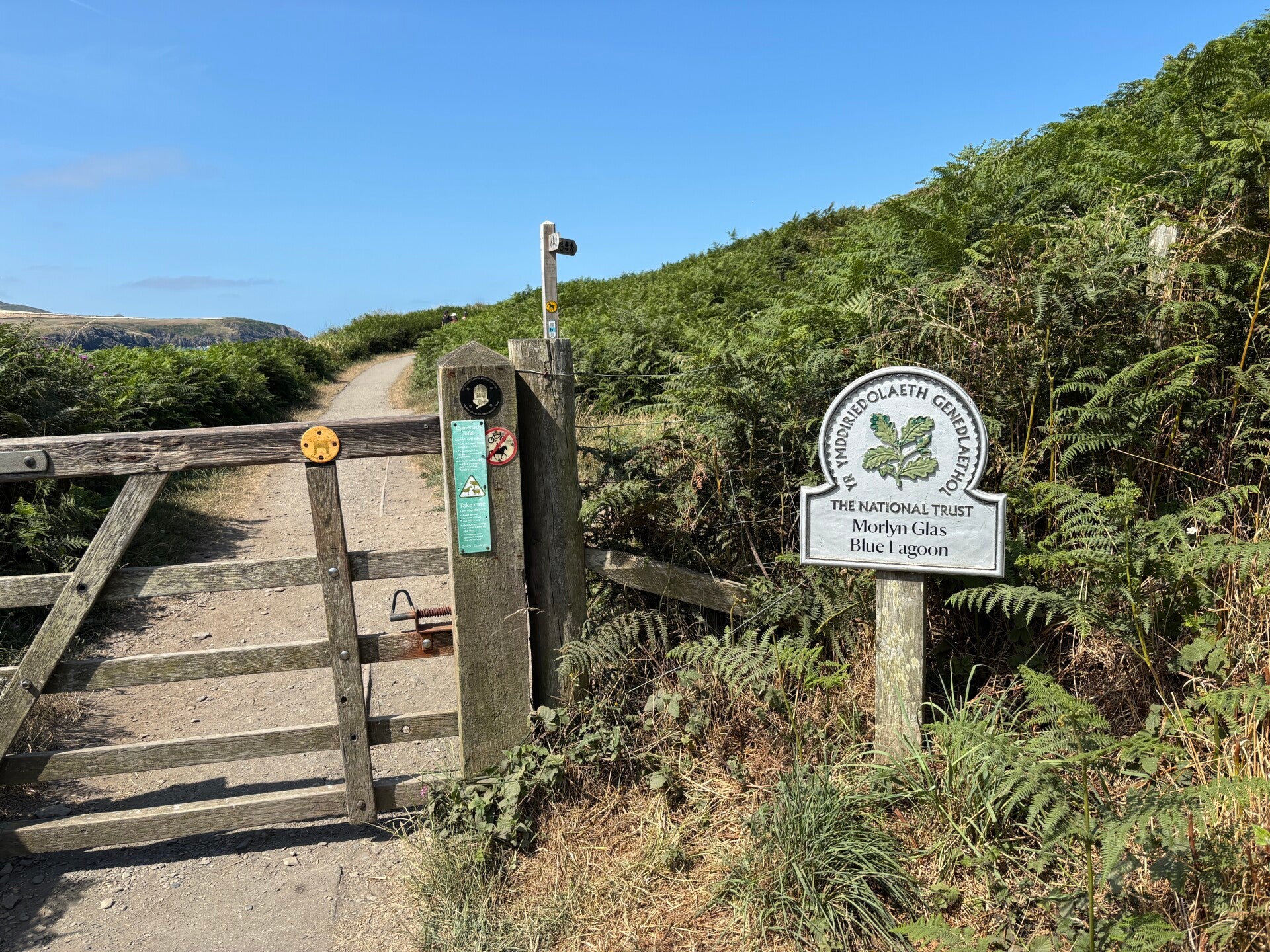 Blue Lagoon-National Trust sign