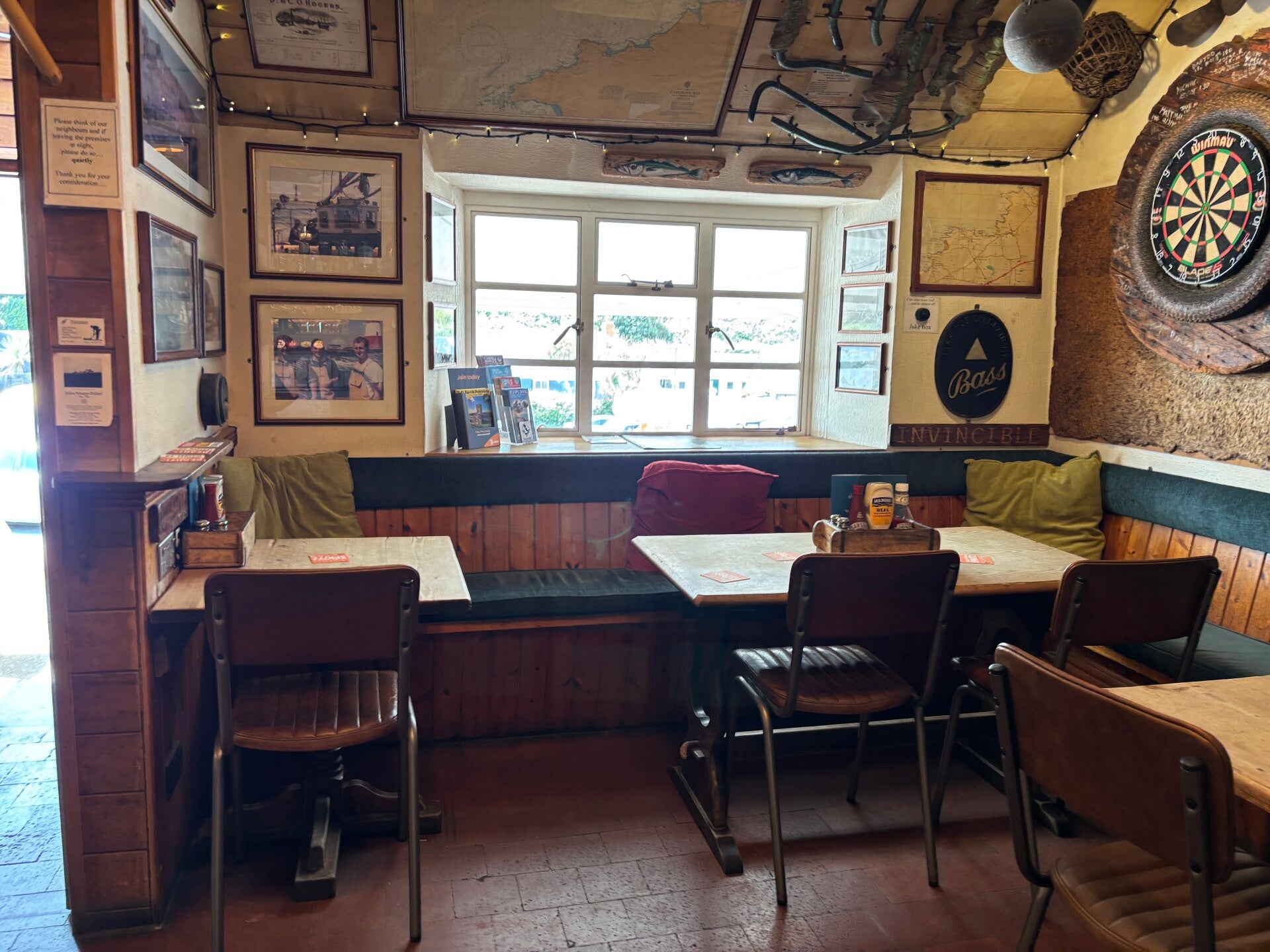 Window seat at The Sloop Inn-Porthgain