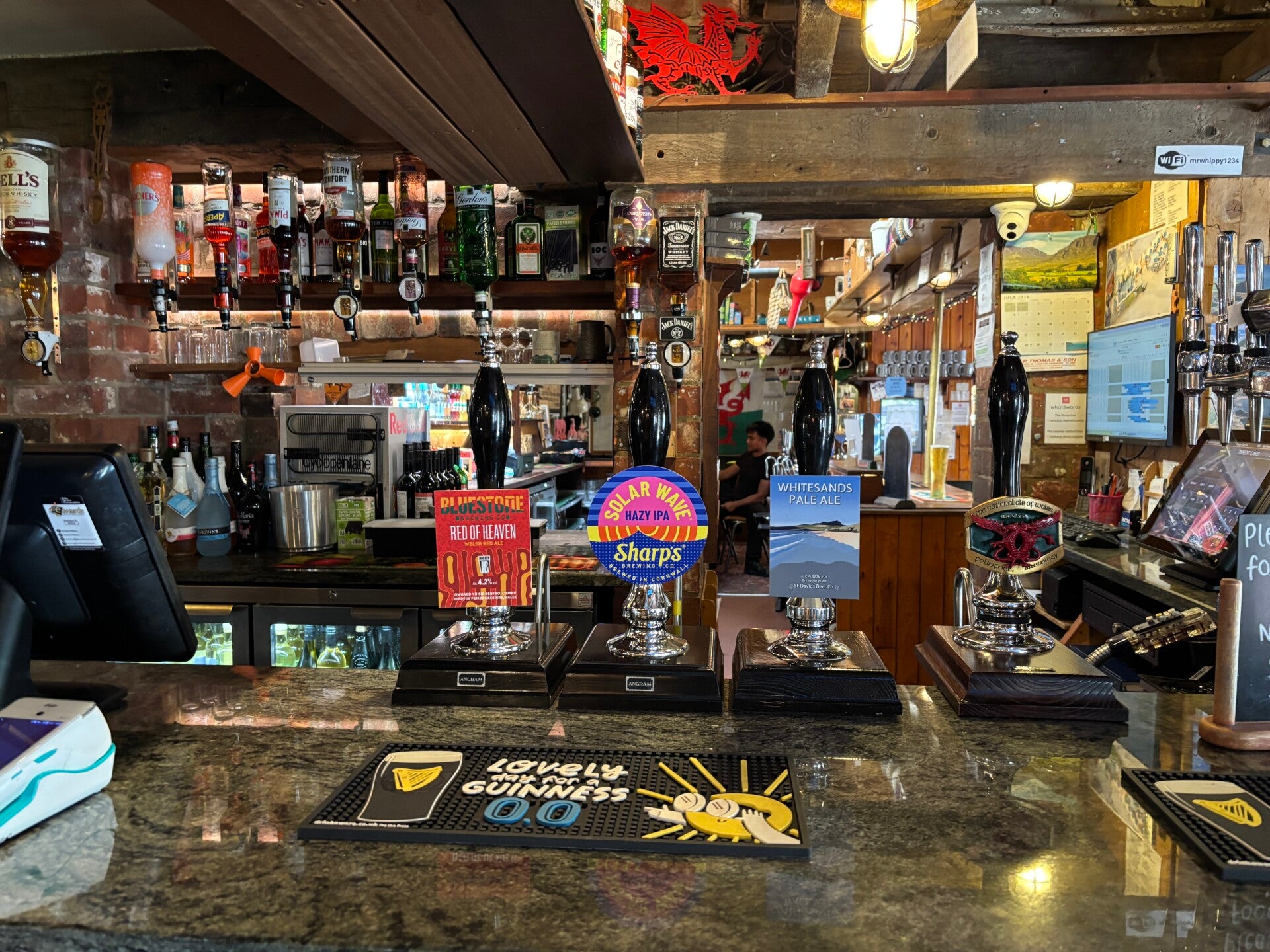 Real ale options at The Sloop Inn-Porthgain