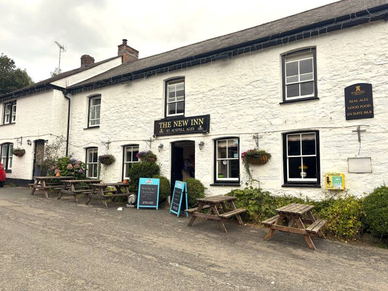 Outside The New Inn-Veryan