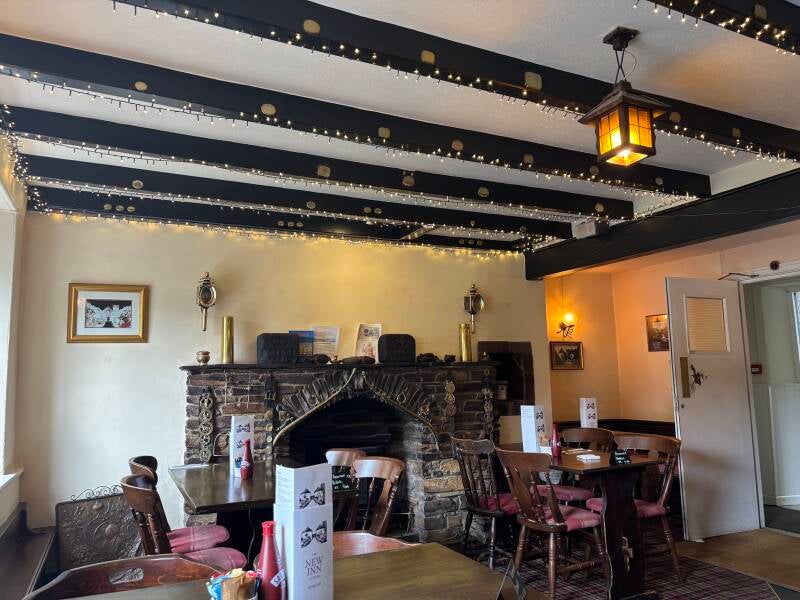 Dining room at The New Inn-Veryan