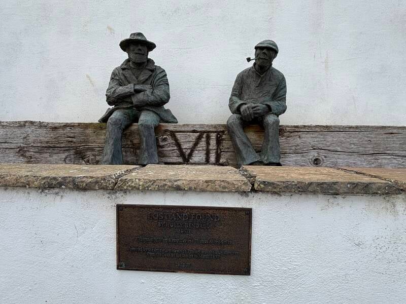 Lost and Found bronze sculpture by Holly Bendall at Porthleven