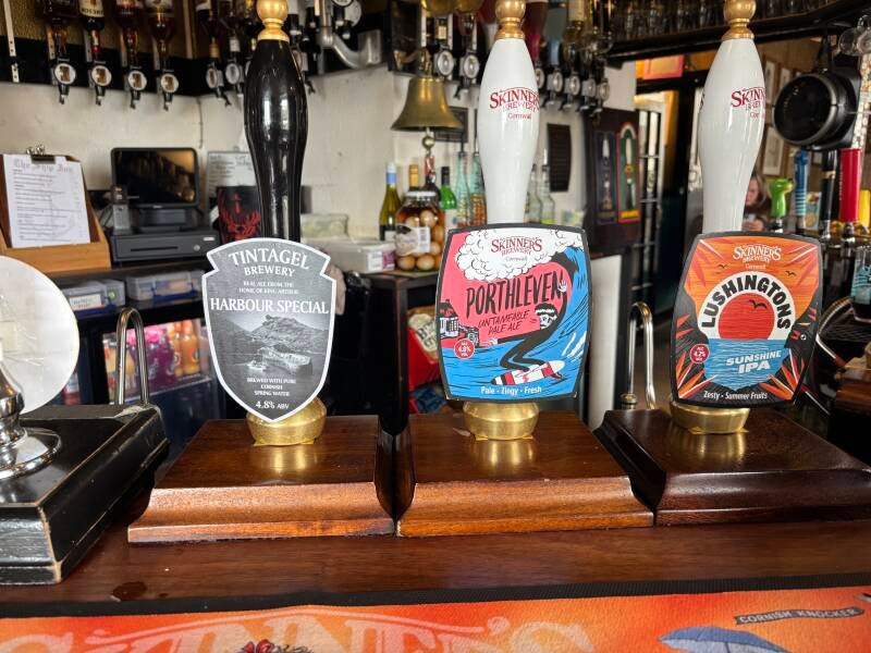 Superb ale selection at The Ship Inn at Porthleven