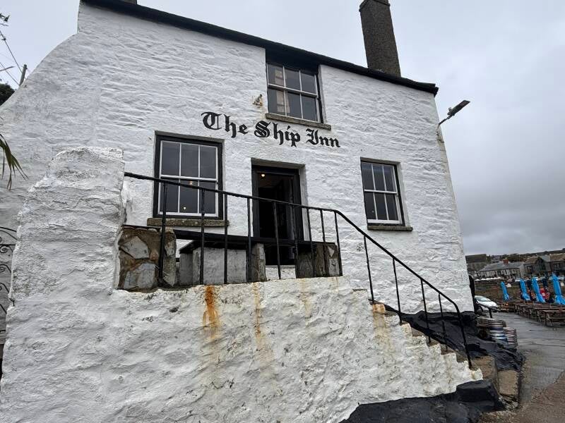 Steps to The Ship Inn in Porthleven