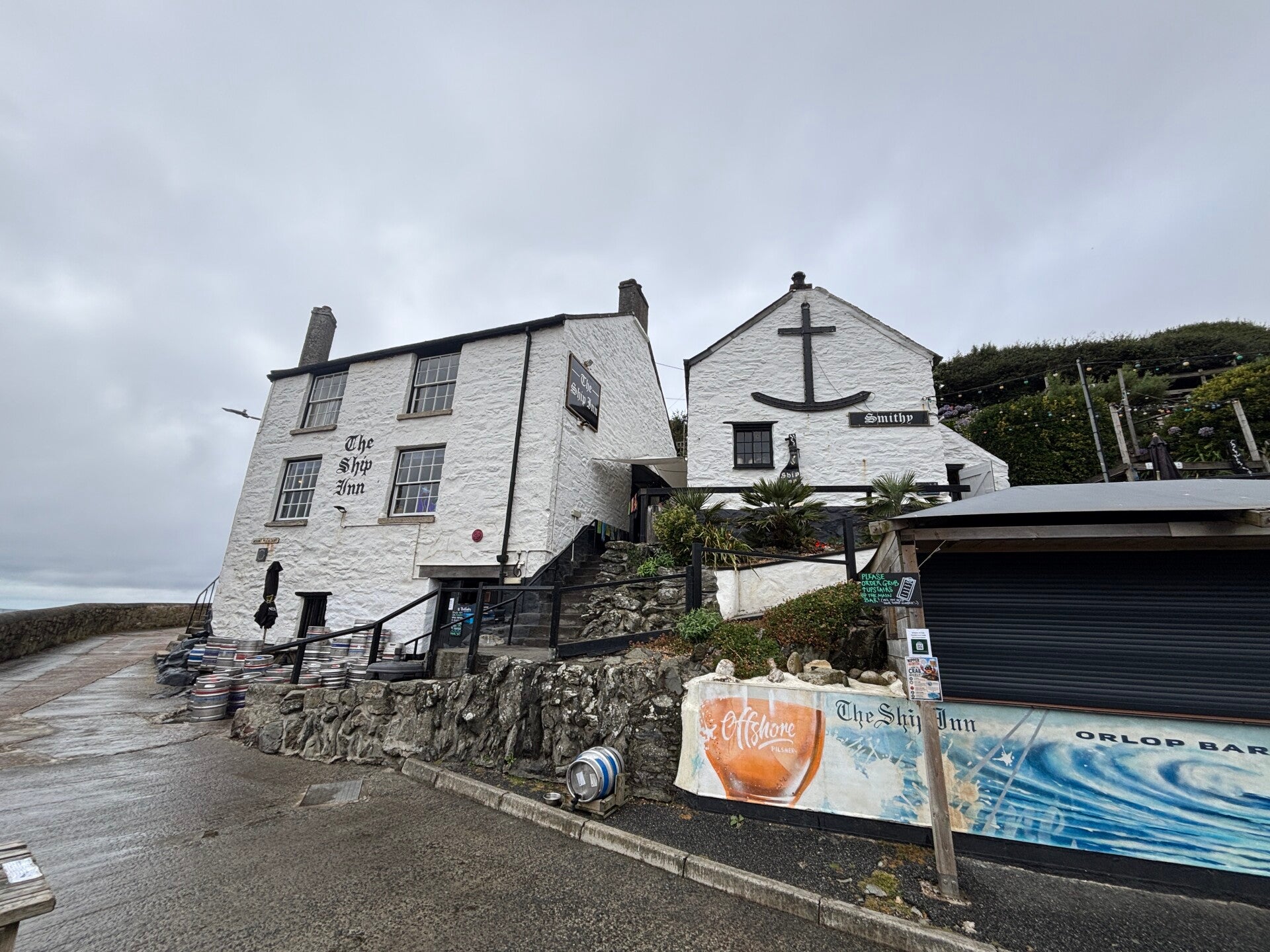 Outside The Ship Inn-Porthleven