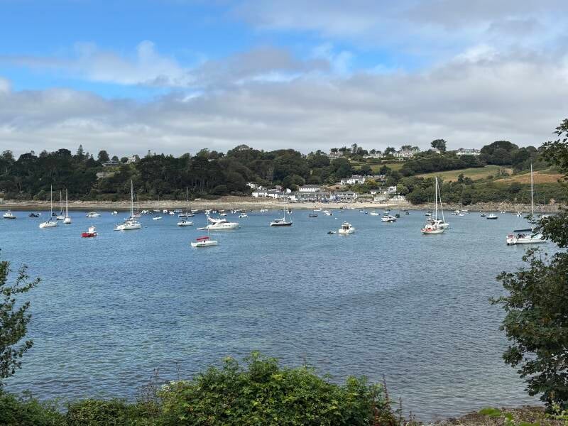 View across River Helford to Helford Passage