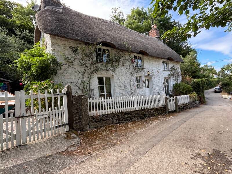 Thatched cottage in Helford village