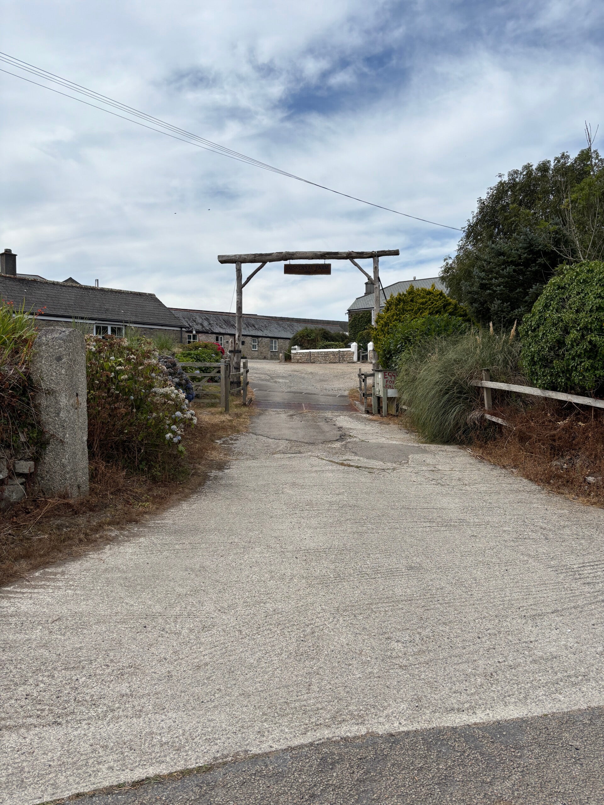 Boskennal Farm entrance