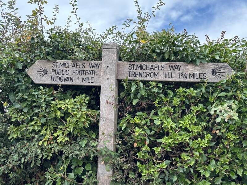 Route markers on St Michaels Way