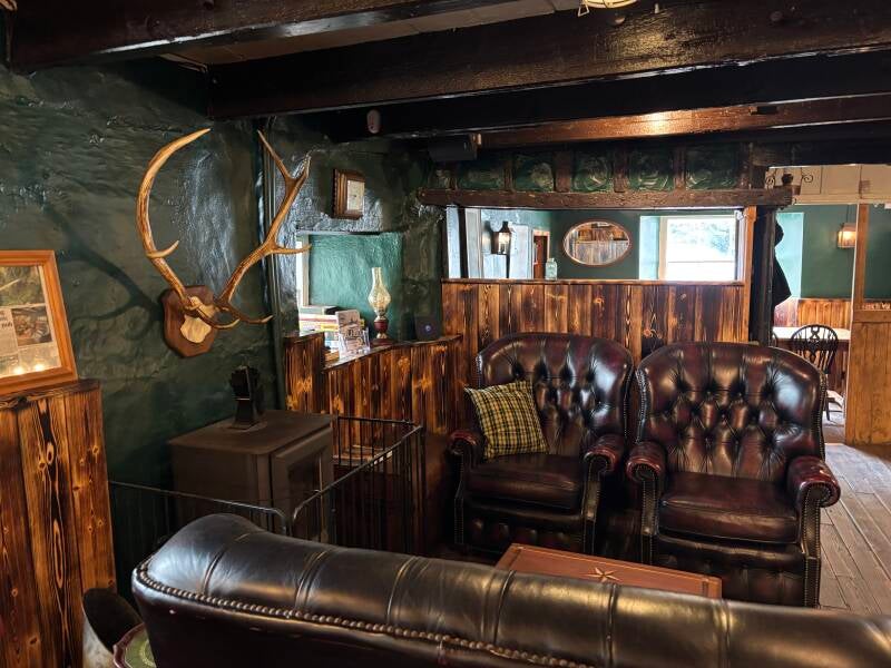 Cosy seating at The White Hart in Ludgvan