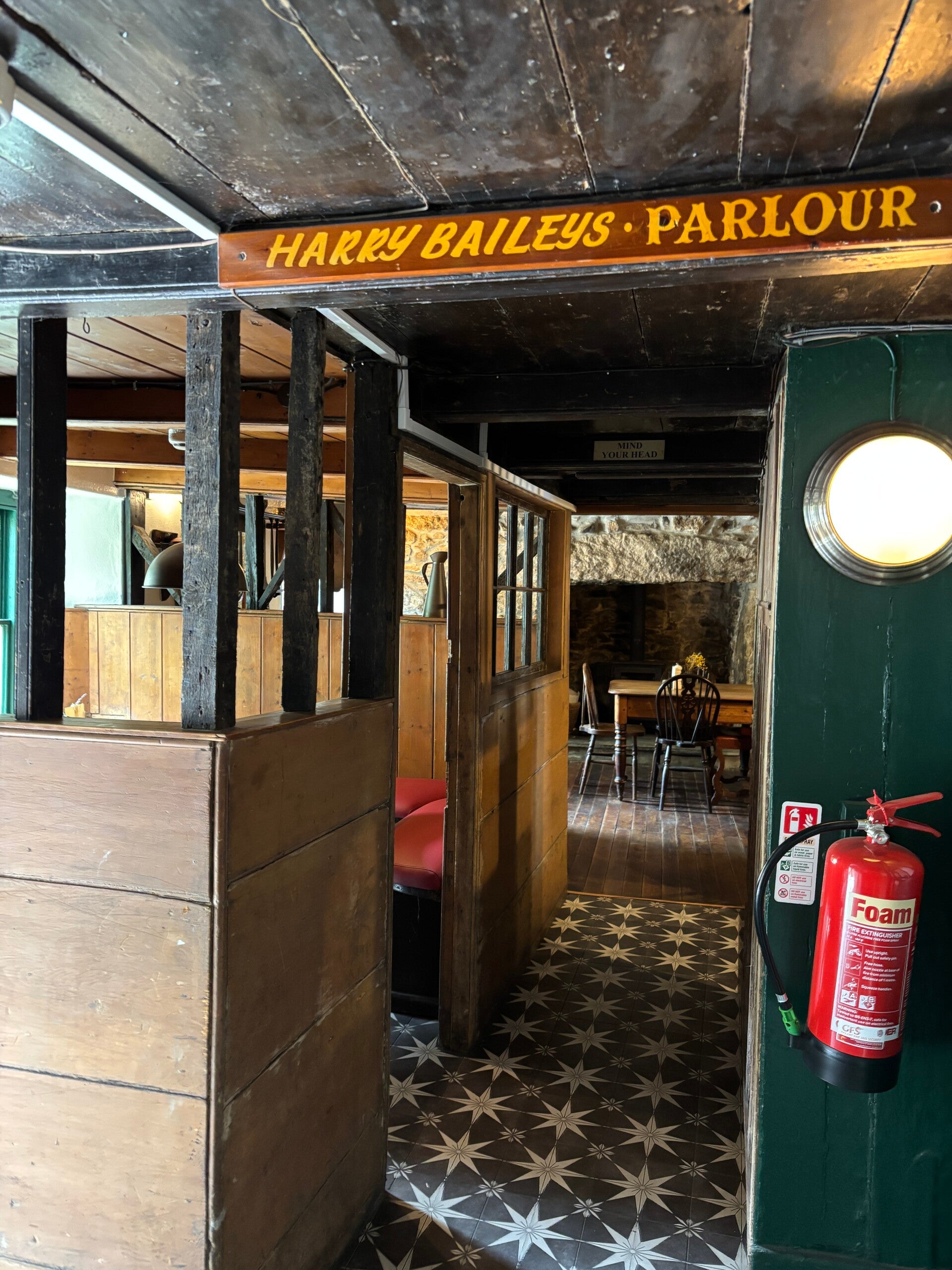 Harry Baileys-The parlour at The White Hart in Ludgvan