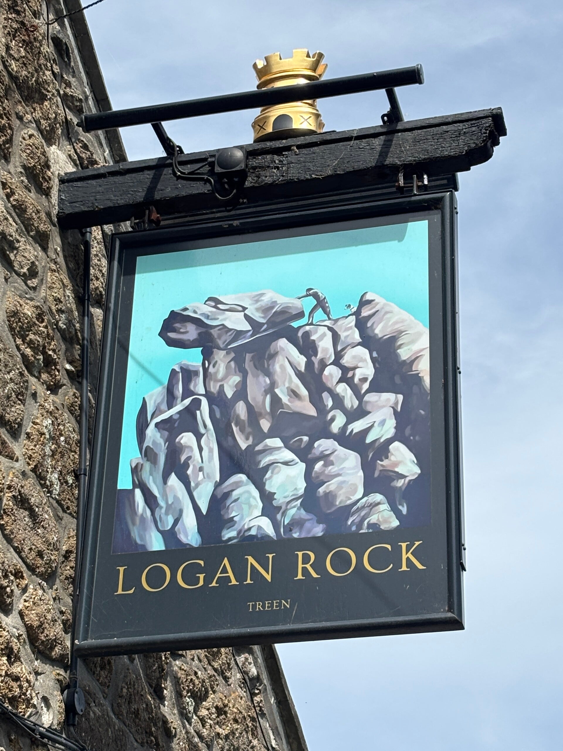 Pub Sign-The Logan Rock Inn-Treen