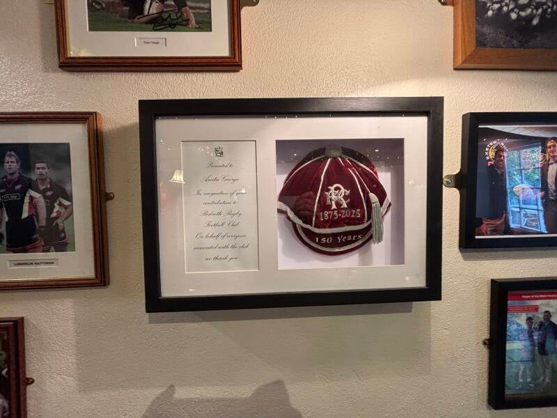 Sports memorabilia at The Logan Rock Inn