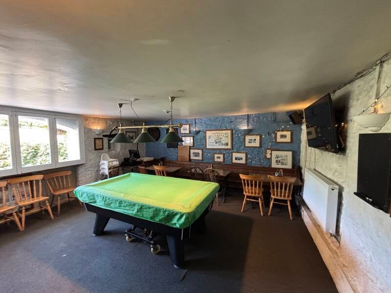 Pool table at The Plume of Feathers-Rickford
