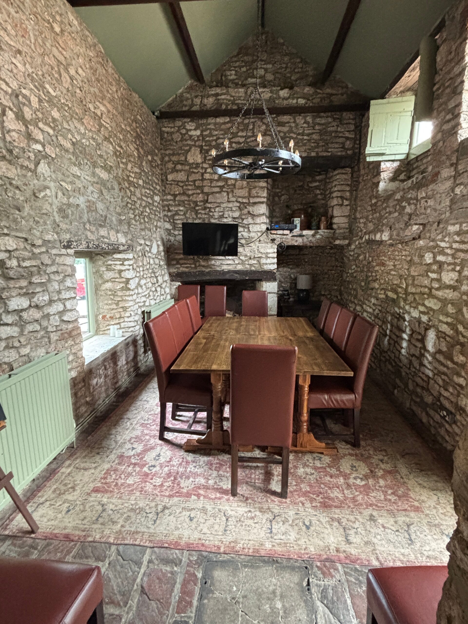 Private dining at The George at Backwell - baronial style