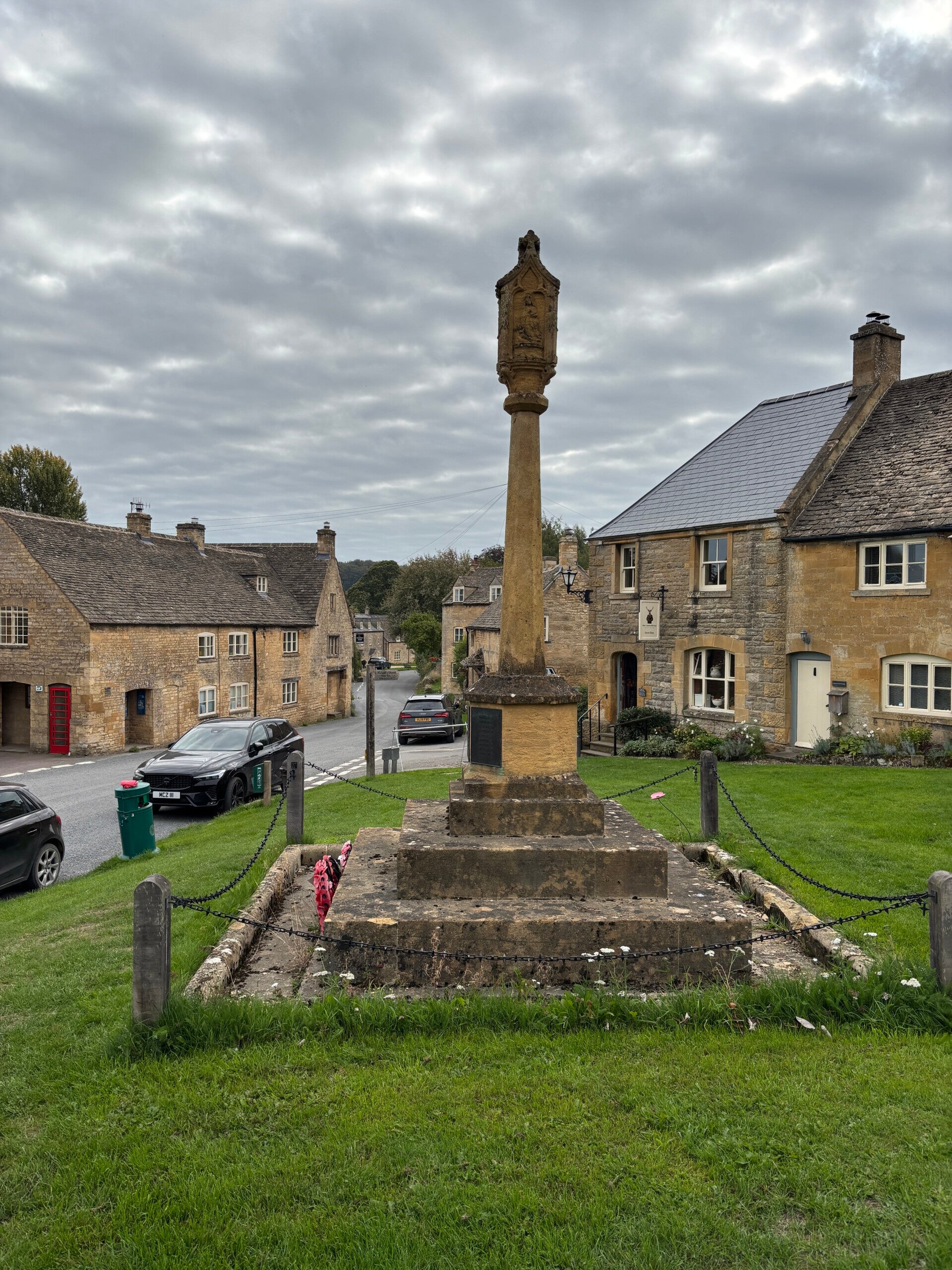 War Memorial on the village green - Guiting Power