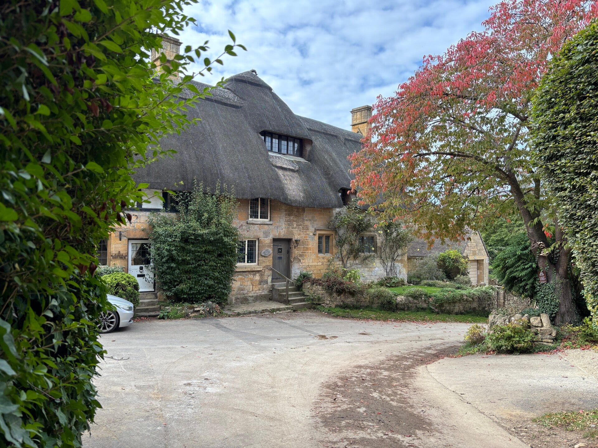 Typical thatched house in Stanton