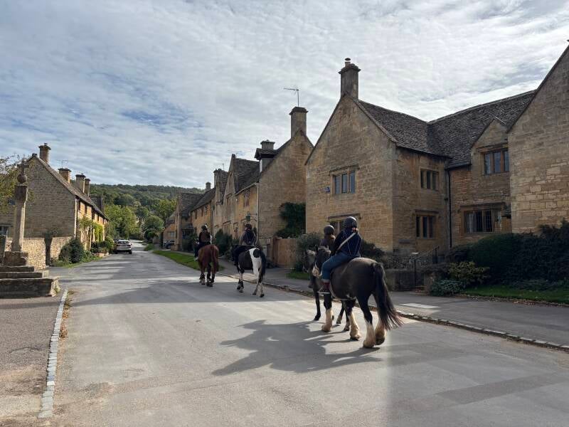 Pony trekking through Stanton