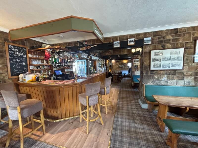 Bar seats at the Snowshill Arms