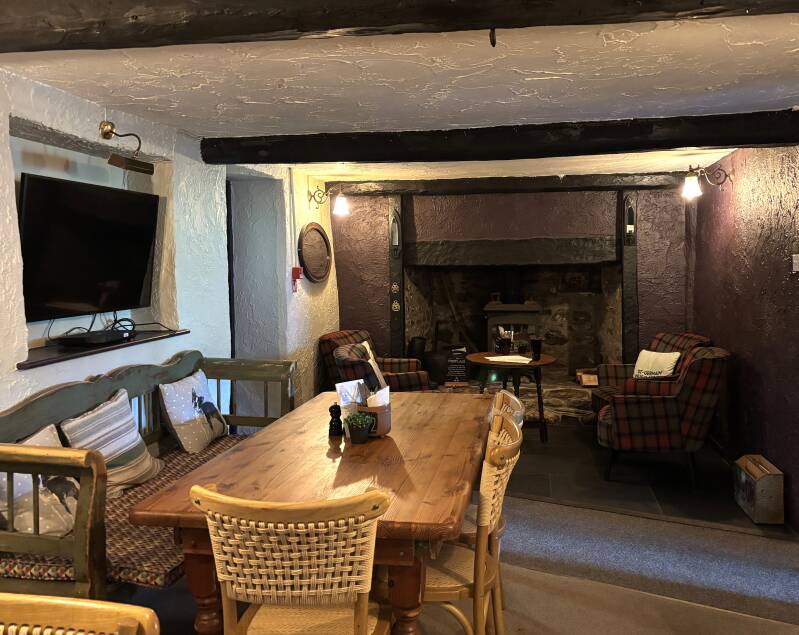 Snug at the Blue Ball Inn at Countisbury