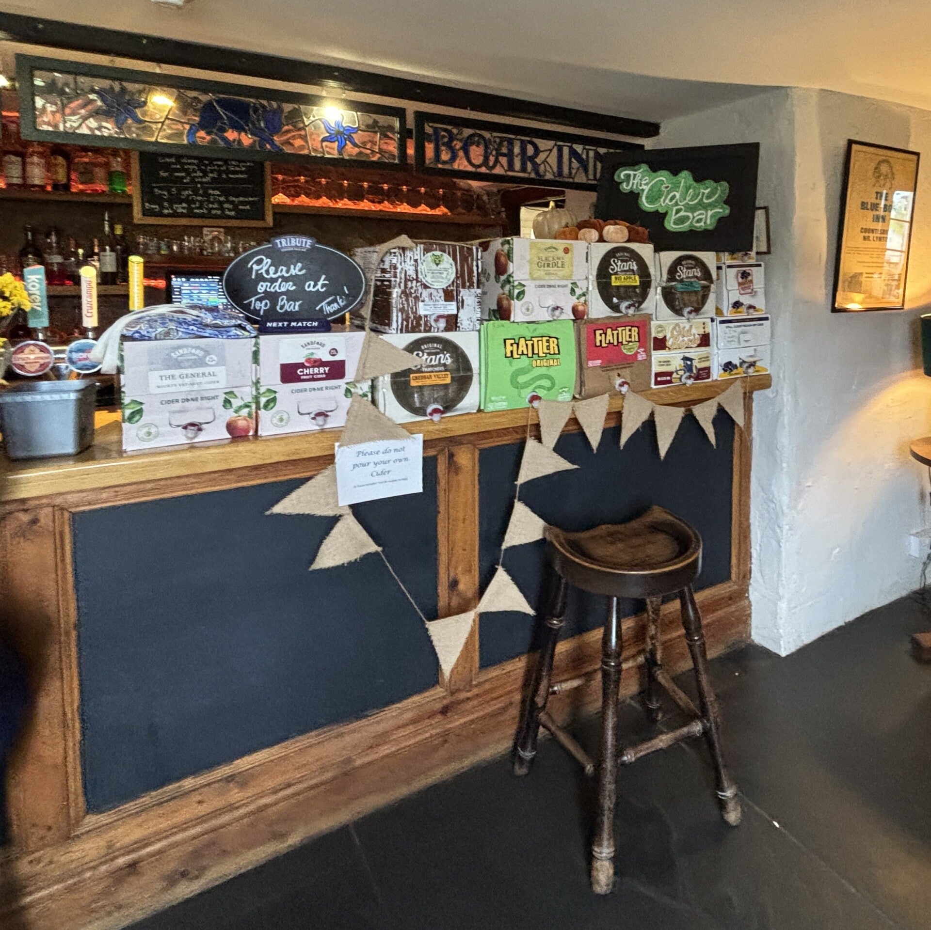 The Cider Bar at The Blue Ball Inn at Countisbury