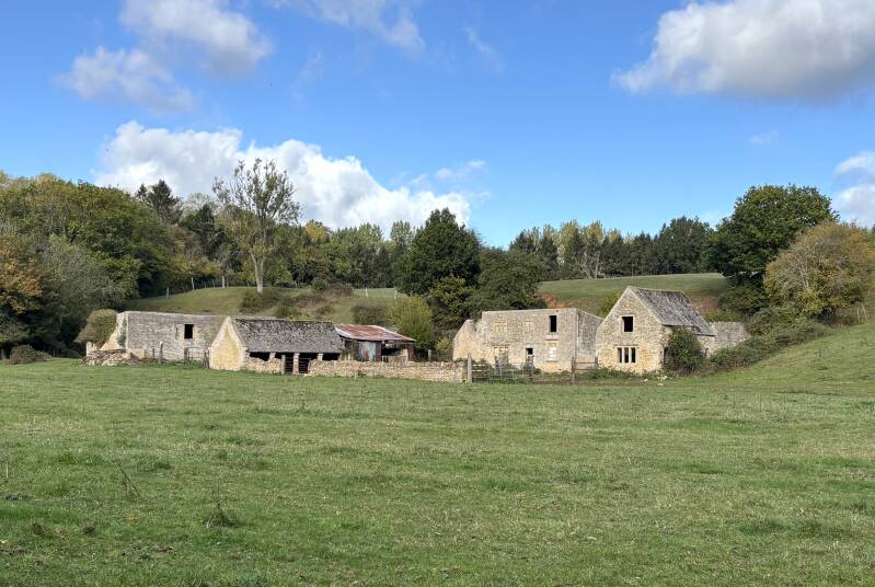 Weavern Farm and Mill in By Brook valley