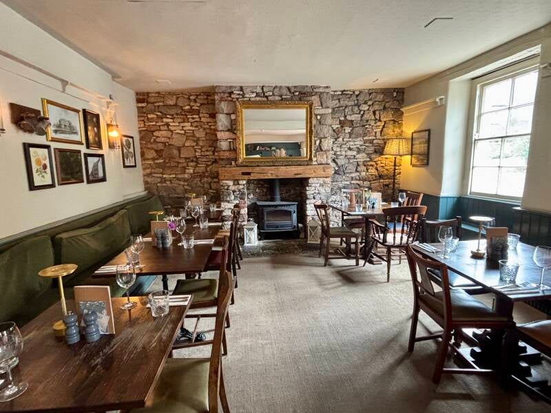 Main dining area at The George at Backwell