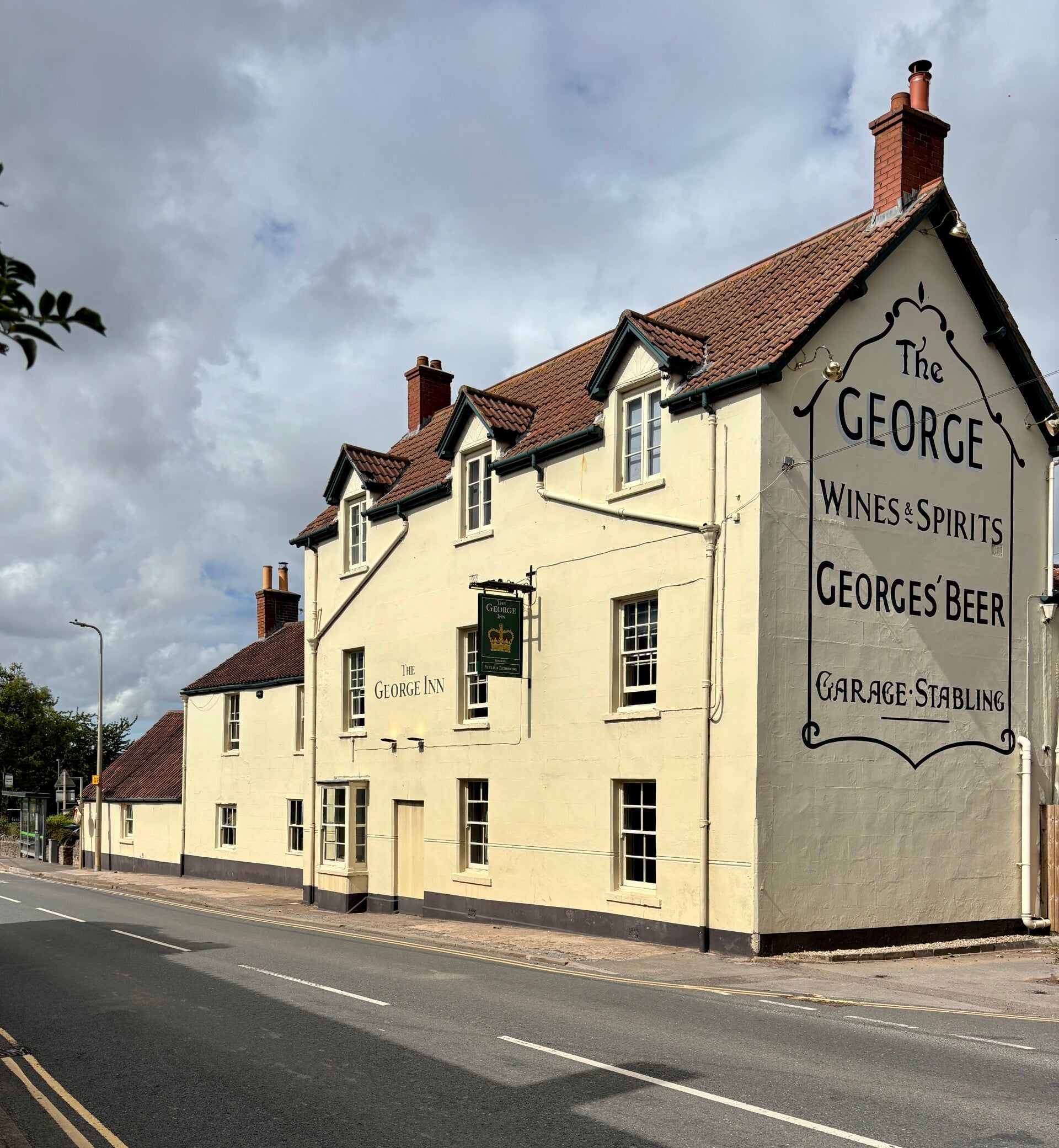 Outside at The George at Backwell