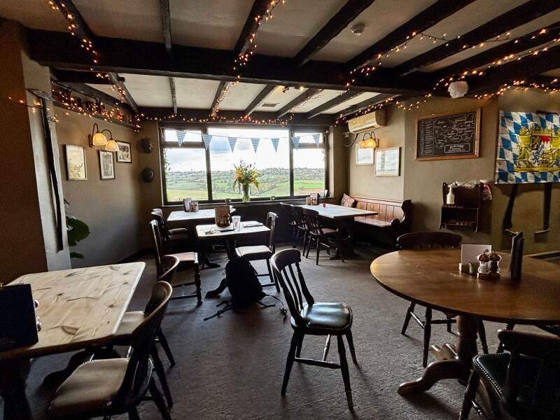 Dining room at The Quarrymans Arms at Box Hill