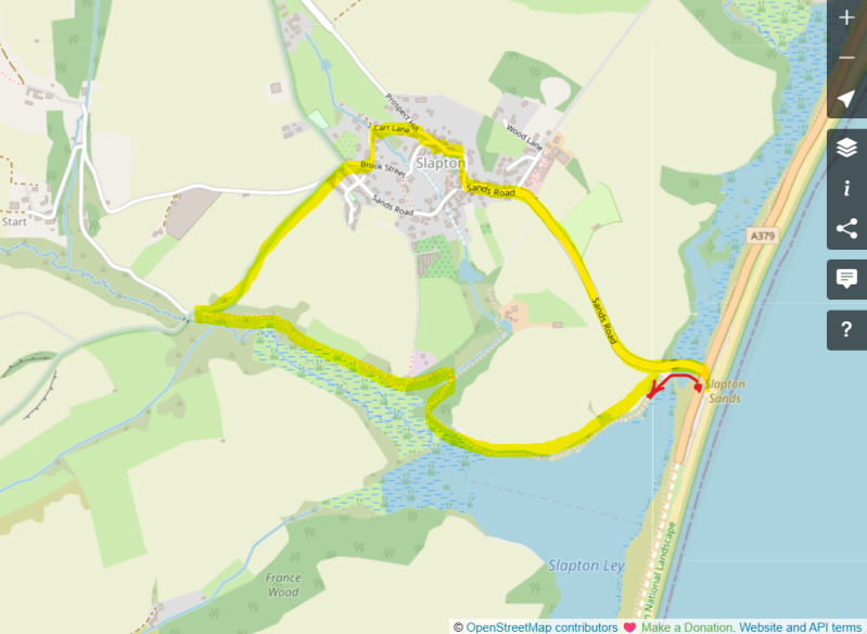 Walking route_The Tower Inn Pub Walk_Slapton_Pubs Worth The Walk