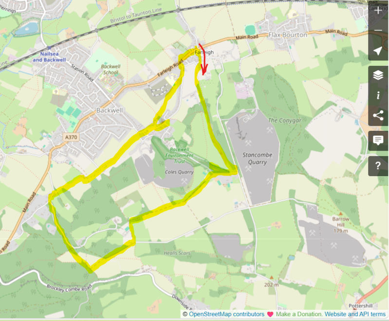 Route Map_The George at Backwell Pub Walk