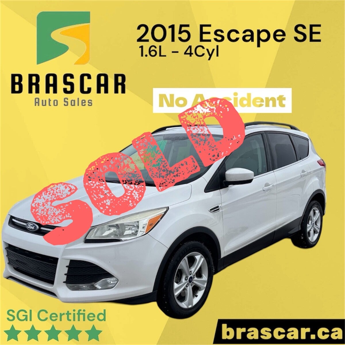 2015 Escape SE - No Accident
