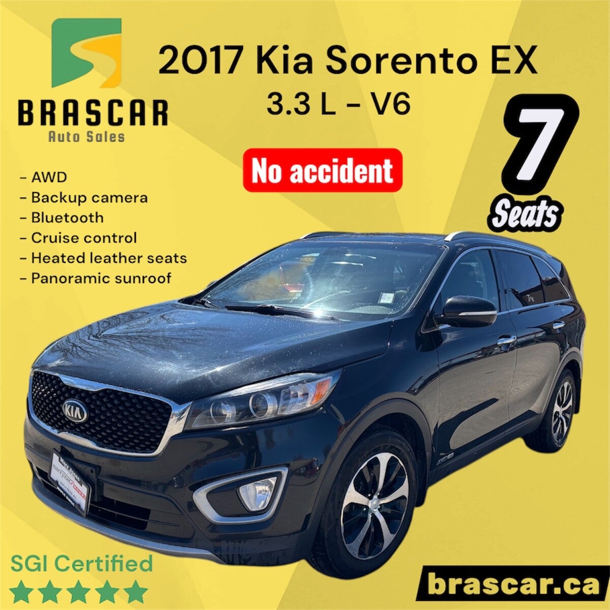2017 Sorento EX V6 - NO ACCIDENT
