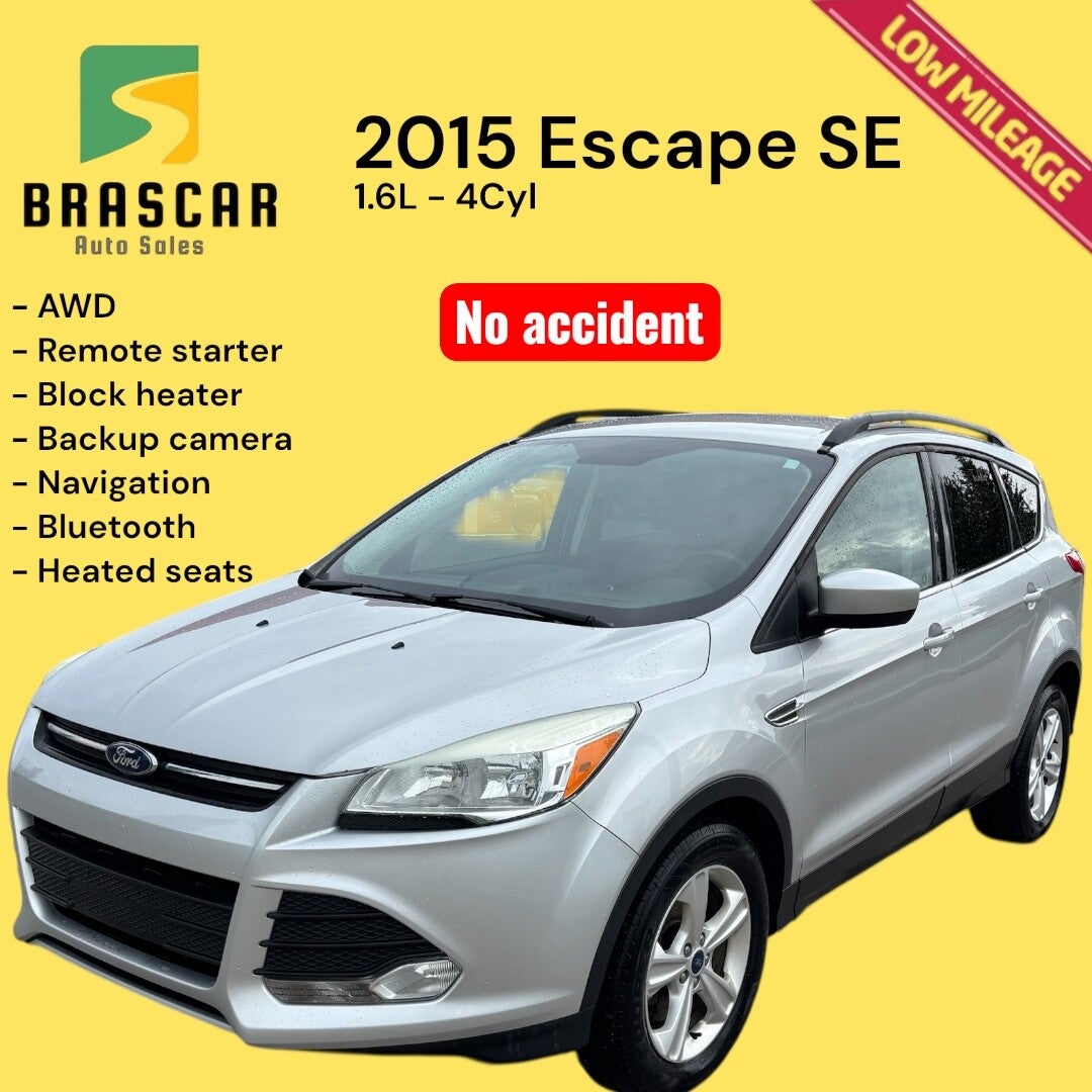 2015 Escape SE - No Accident- Low Mileage