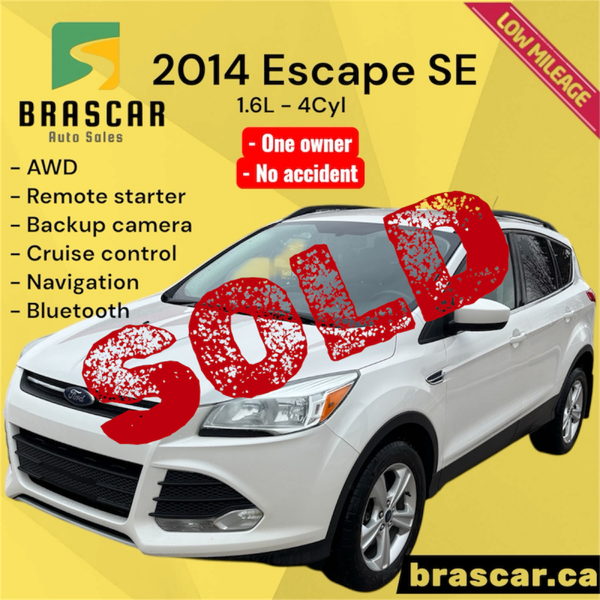 2014 Escape SE - Low mileage
