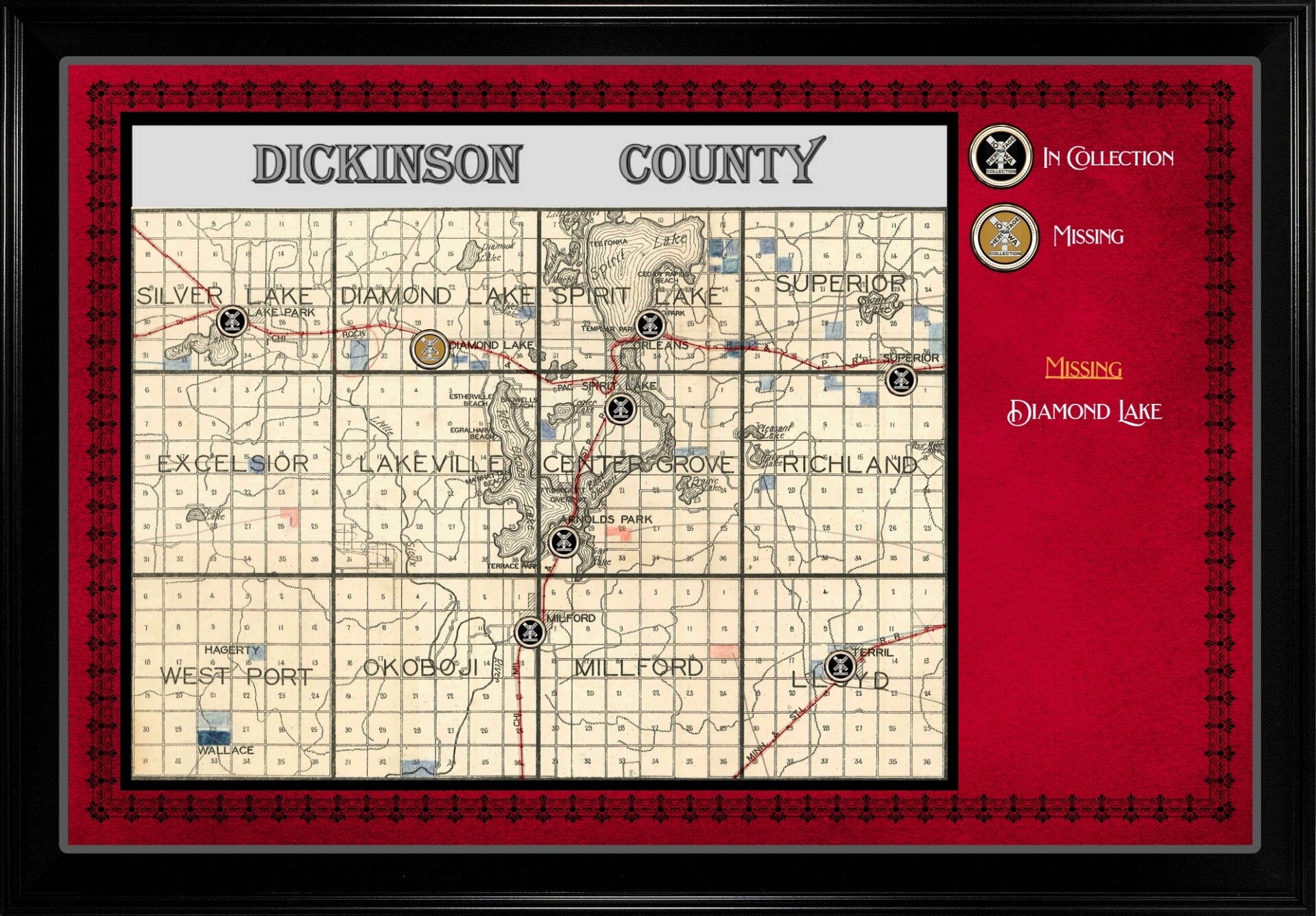COUNTY MAP / MAPS | IOWA HERITAGE RAILROAD DEPOT COLLECTION