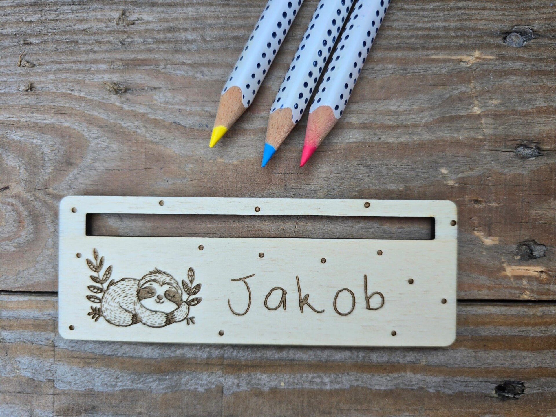 Personalisierte Lesehilfe "Faultier"