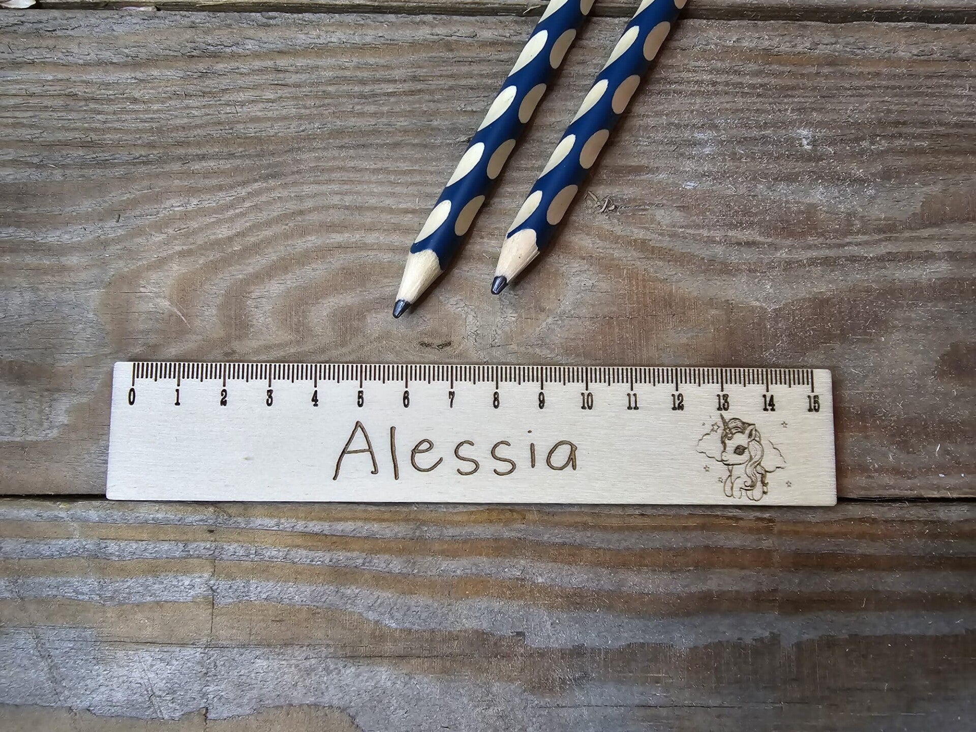 Personalisiertes Lineal "Einhorn"