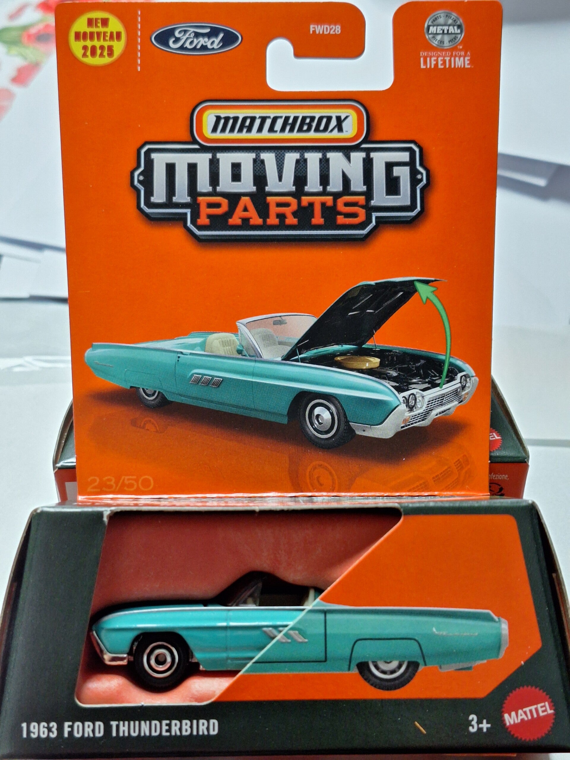 Matchbox Moving Parts 2025 1963 Ford Thunderbird