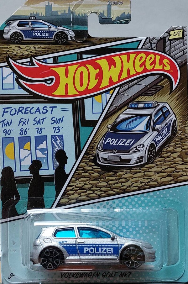 Hotwheels Police Volkswagen Golf MK 7