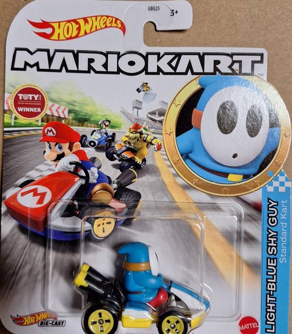 Hotwheels Mariokart Light blue Shy Guy