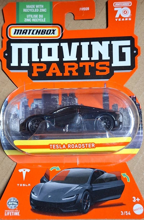 Matchbox Moving Parts Tesla Roadster