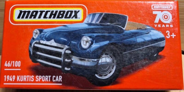 Matchbox Power Grabs 1949 Kurtis Sport Car