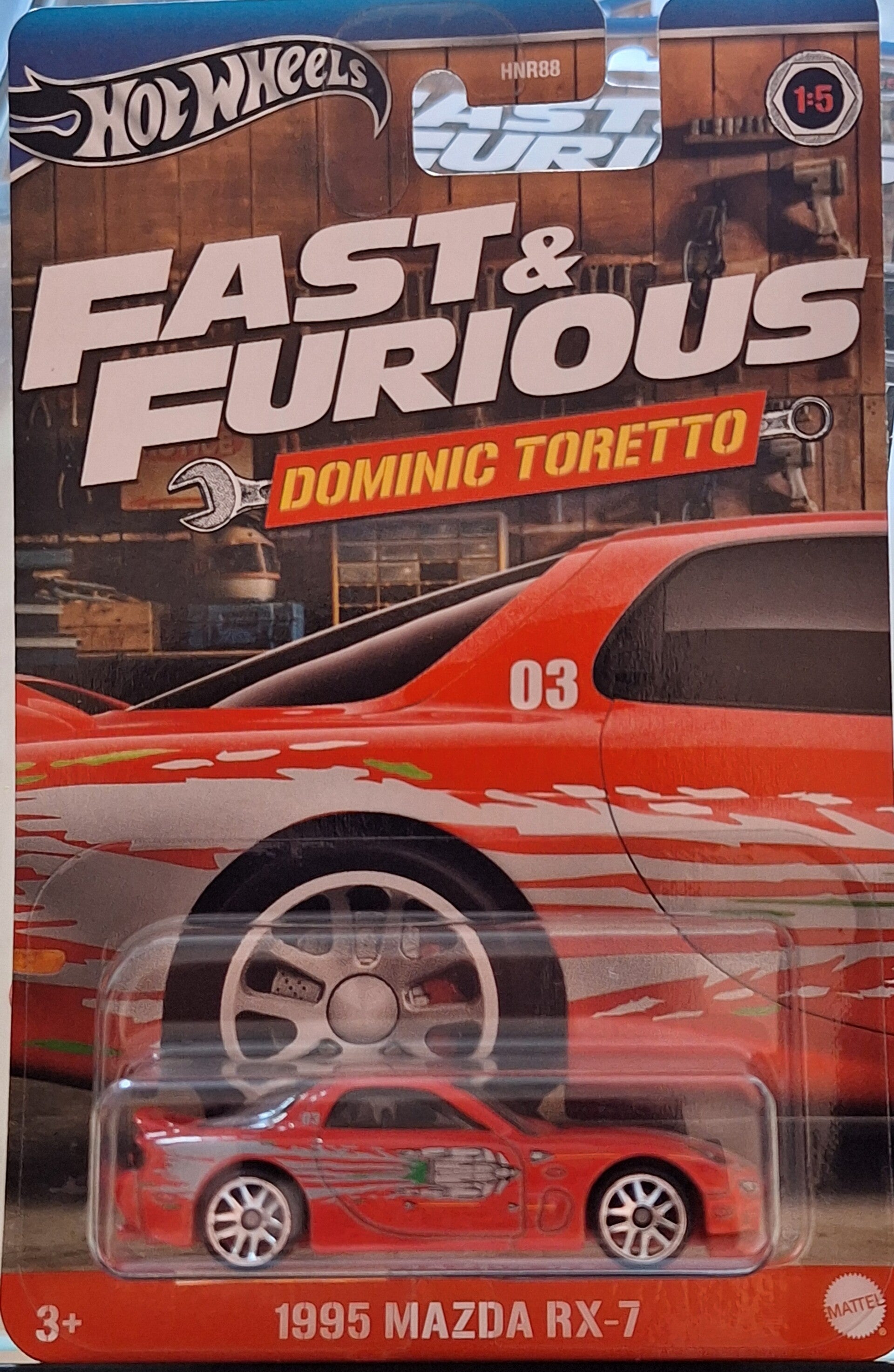 Hotwheels F&F Dominic Toretto 1995 Mazda RX 7